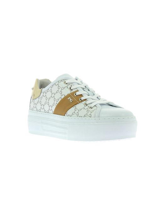 sneakers donna in pelle e ecopelle bianca NERO GIARDINI | E306531D707